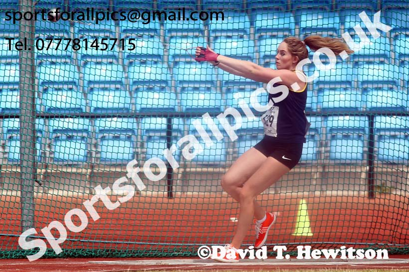 Womens under-20s hammer, Northern Senior and Under-20s Champs., Sports City, Manchester. Photo: David T. Hewitson/Sports for All Pics